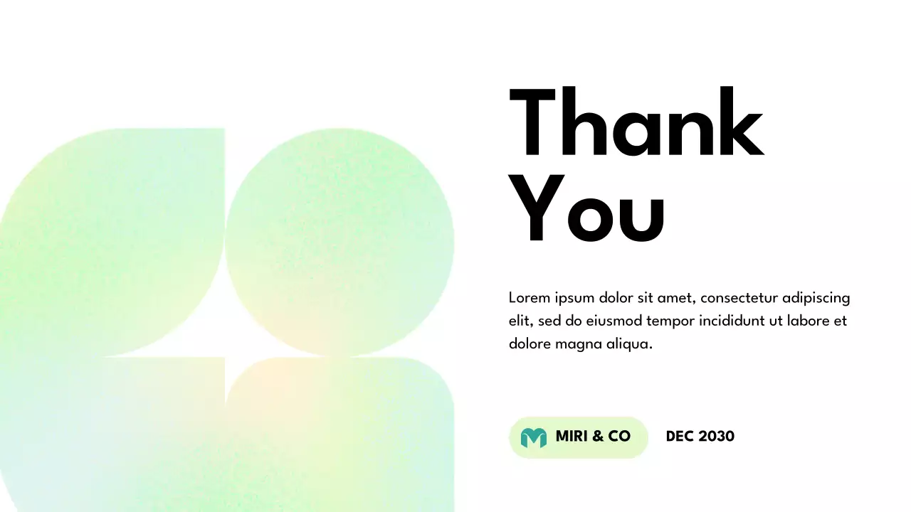 Green Modern Business Plan Presentation