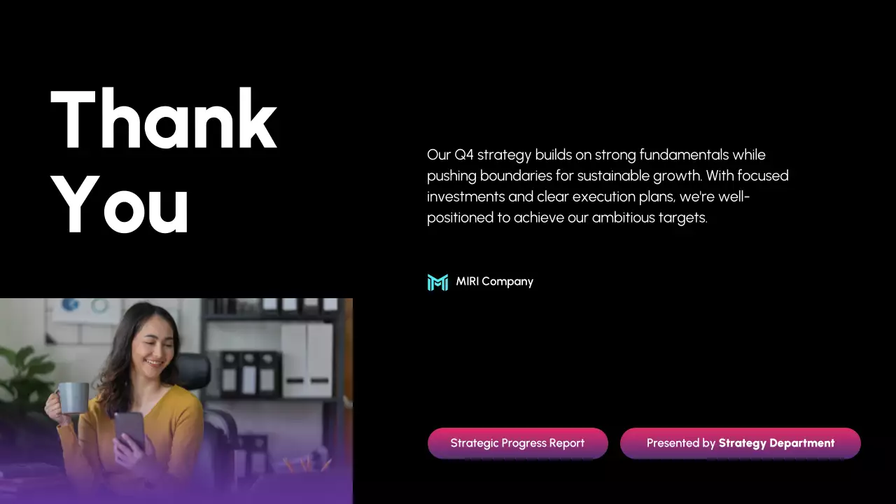 Black Modern Business Report Presentation