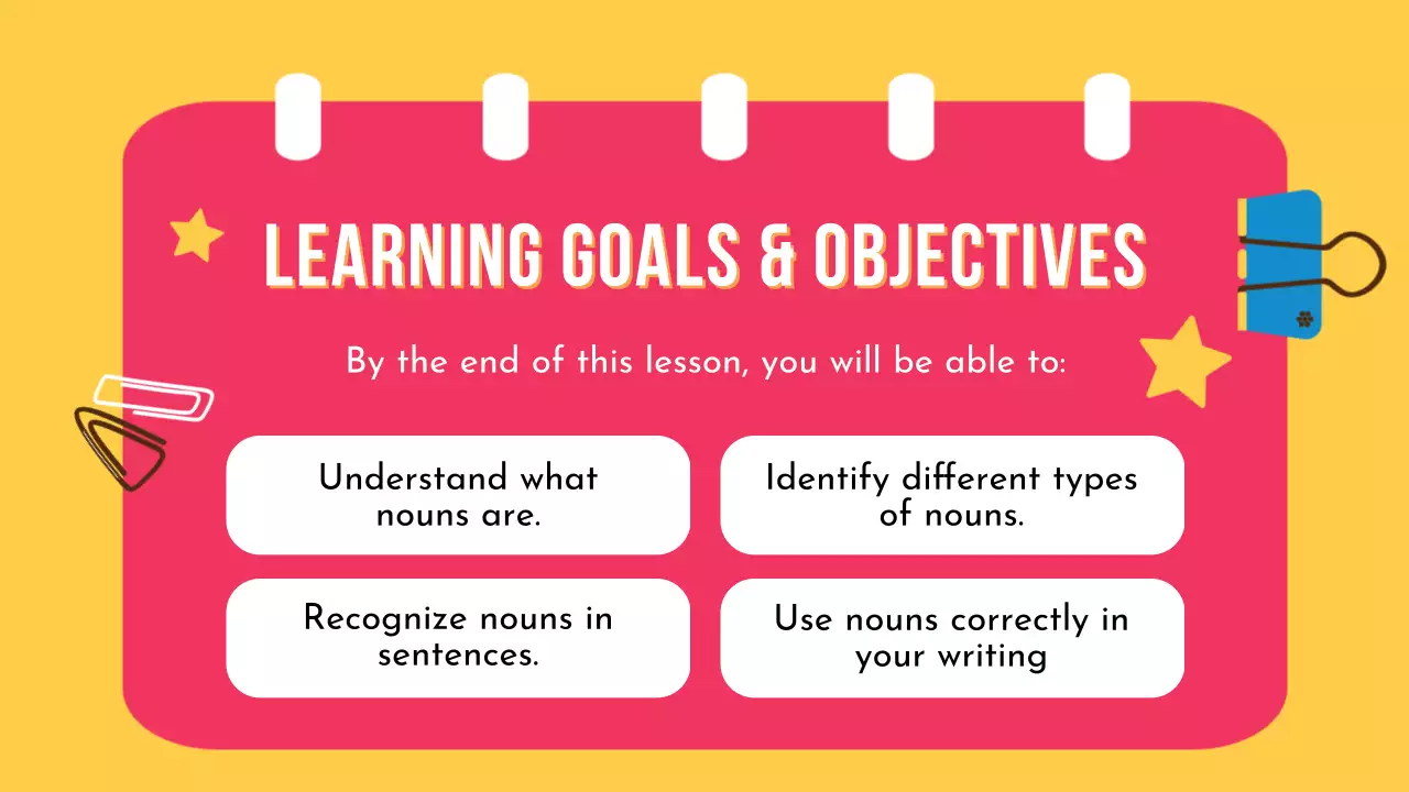 Pink Playful Grammar Guide Presentation