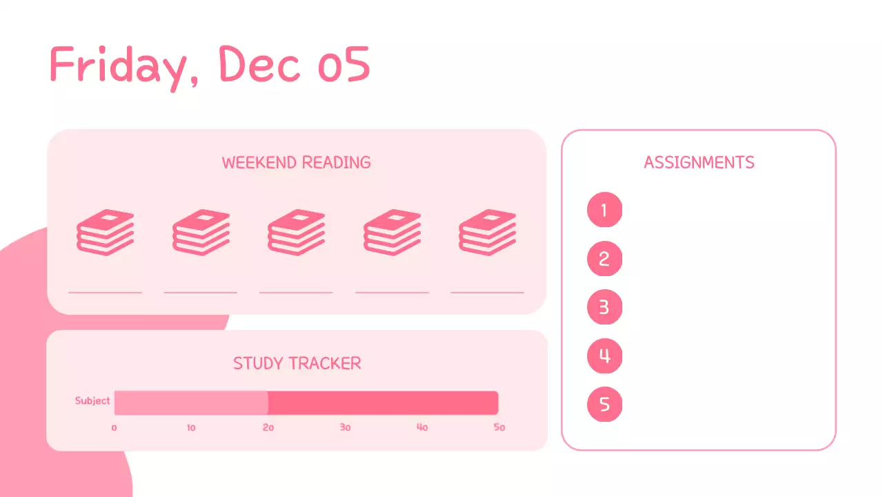 Trình bày chương trình nghị sự lớp học đơn giản Pastel