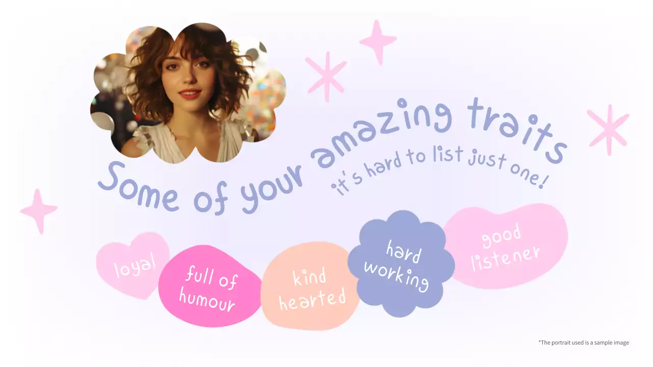 Pink Playful Birthday Card Presentation