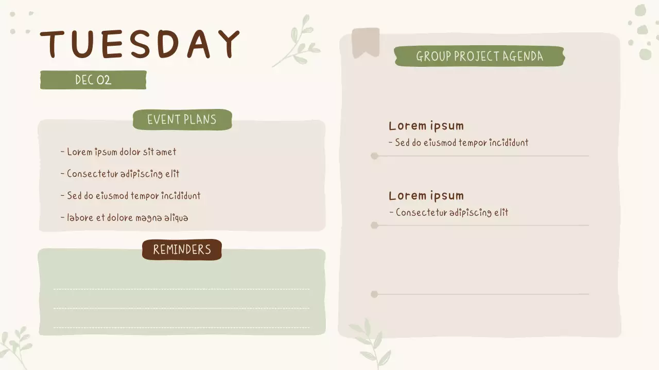 Beige Simple Class Agenda Presentation