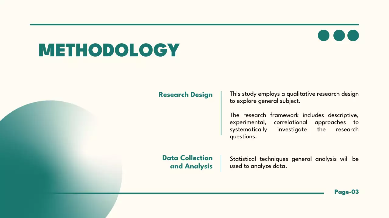 Green Minimal Thesis Presentation