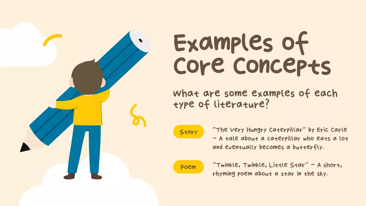 Beige Simple Literature Course Presentation