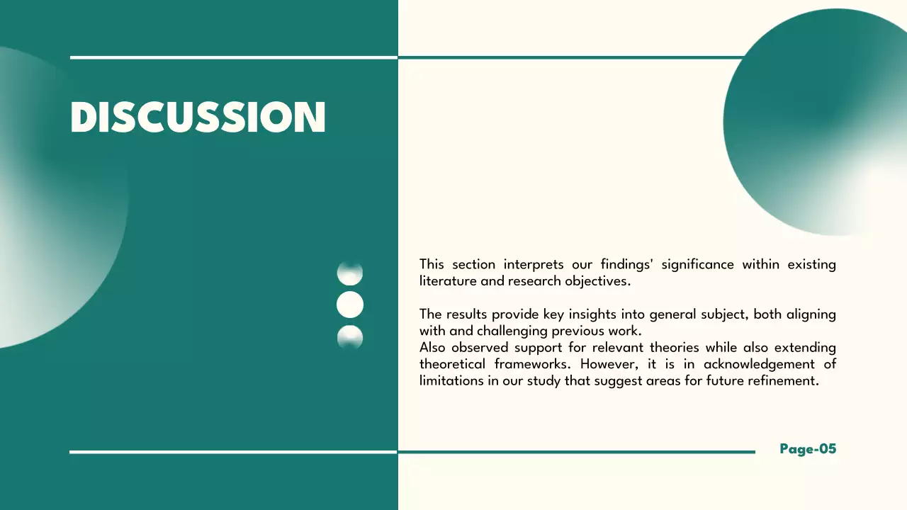 Green Minimal Thesis Presentation