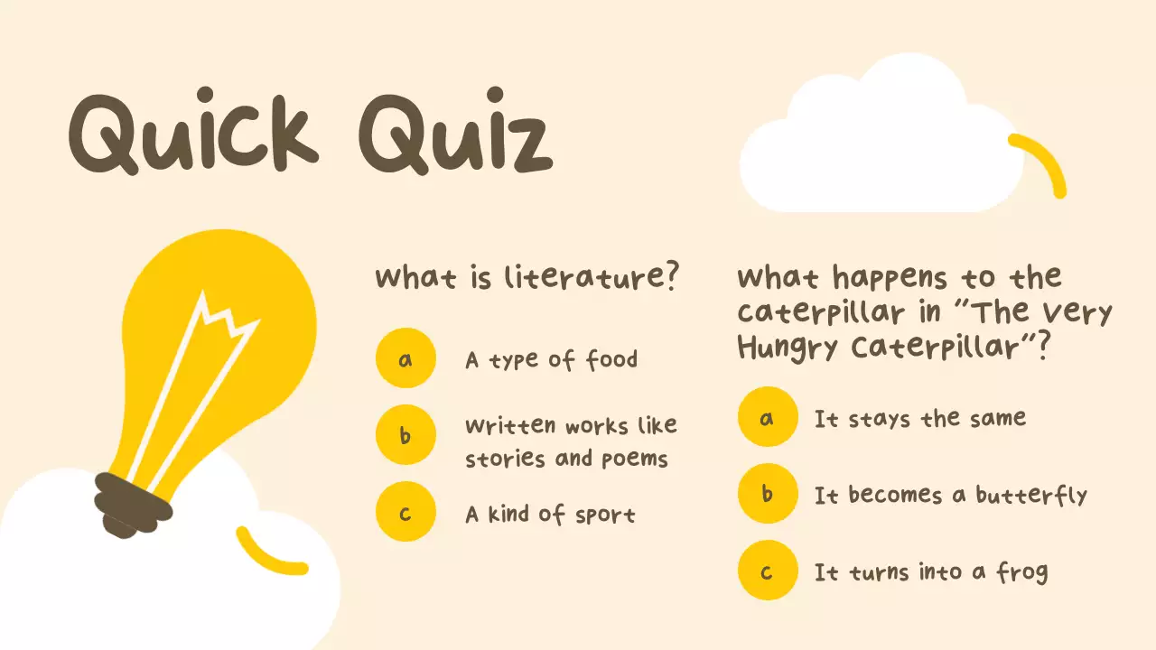 Beige Simple Literature Course Presentation