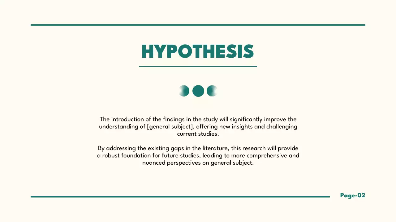 Green Minimal Thesis Presentation