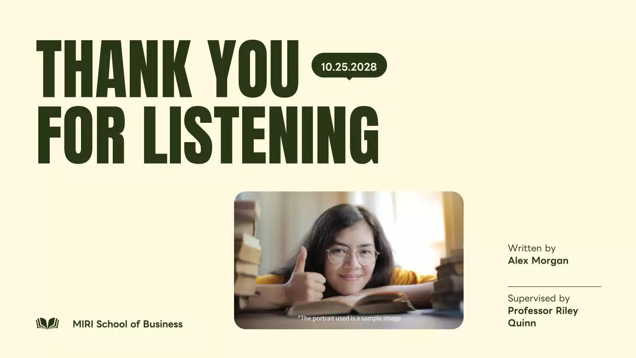 Beige Professional Thesis Document Presentation