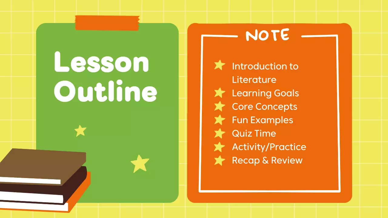 Green Simple Literature Course Presentation