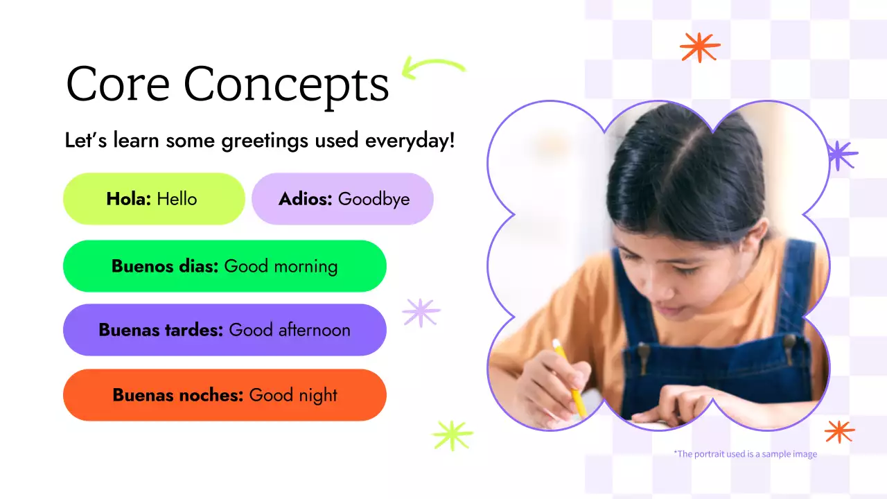 Purple Modern Spanish Course Presentation