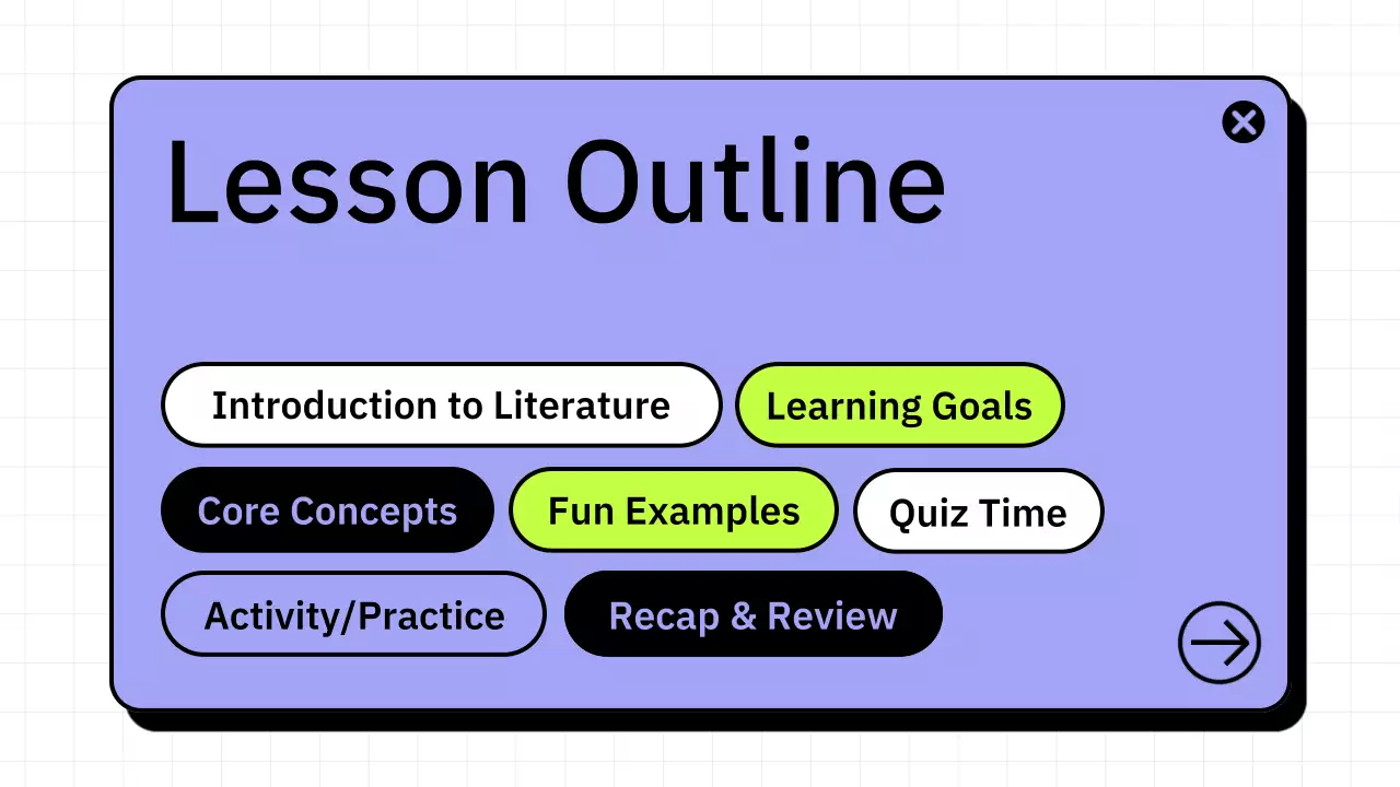 Green Minimal Literature Course Presentation