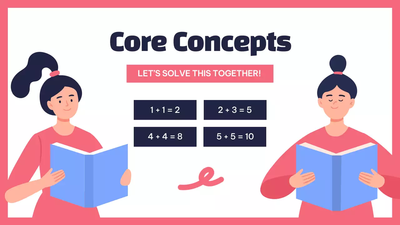 Pink Simple Math Course Presentation
