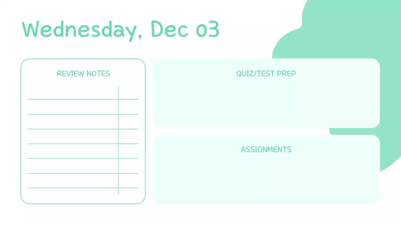 Trình bày chương trình nghị sự lớp học đơn giản Pastel