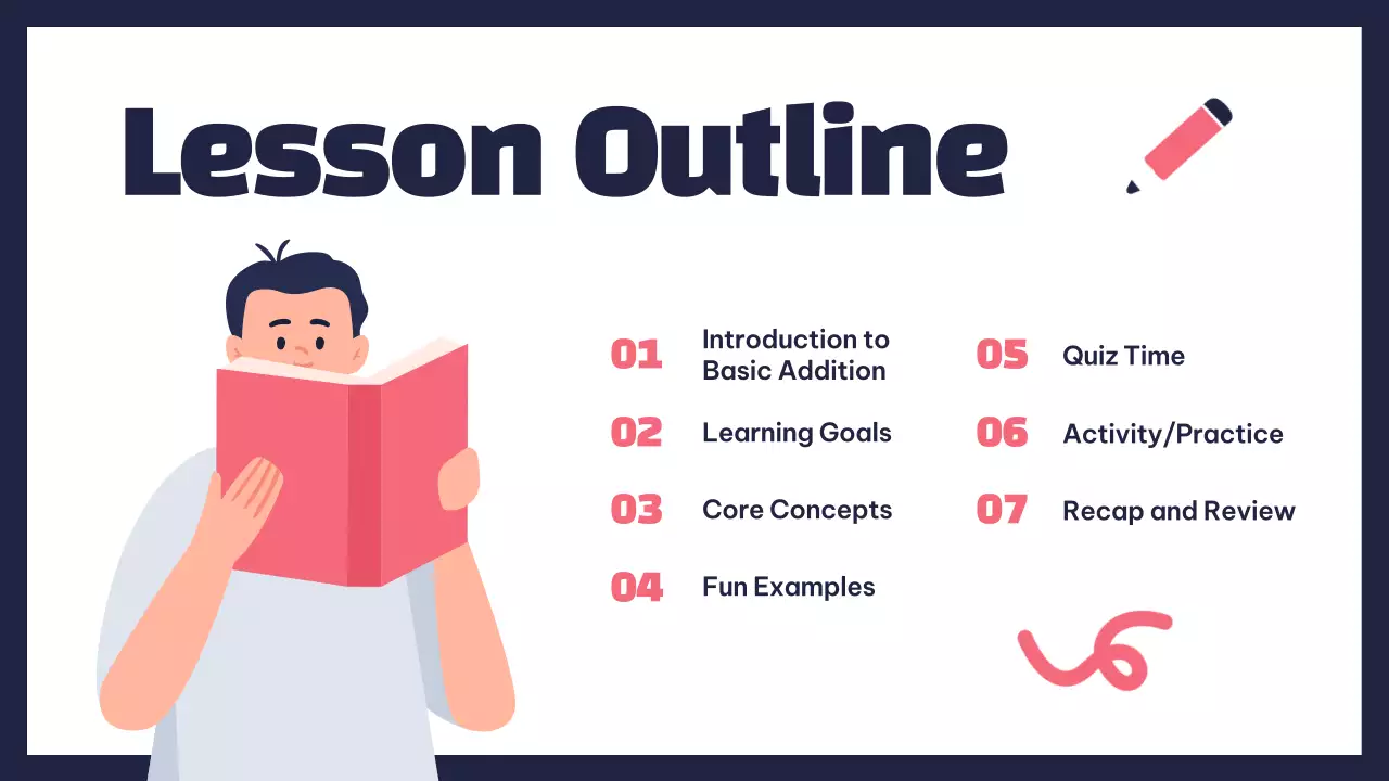 Pink Simple Math Course Presentation