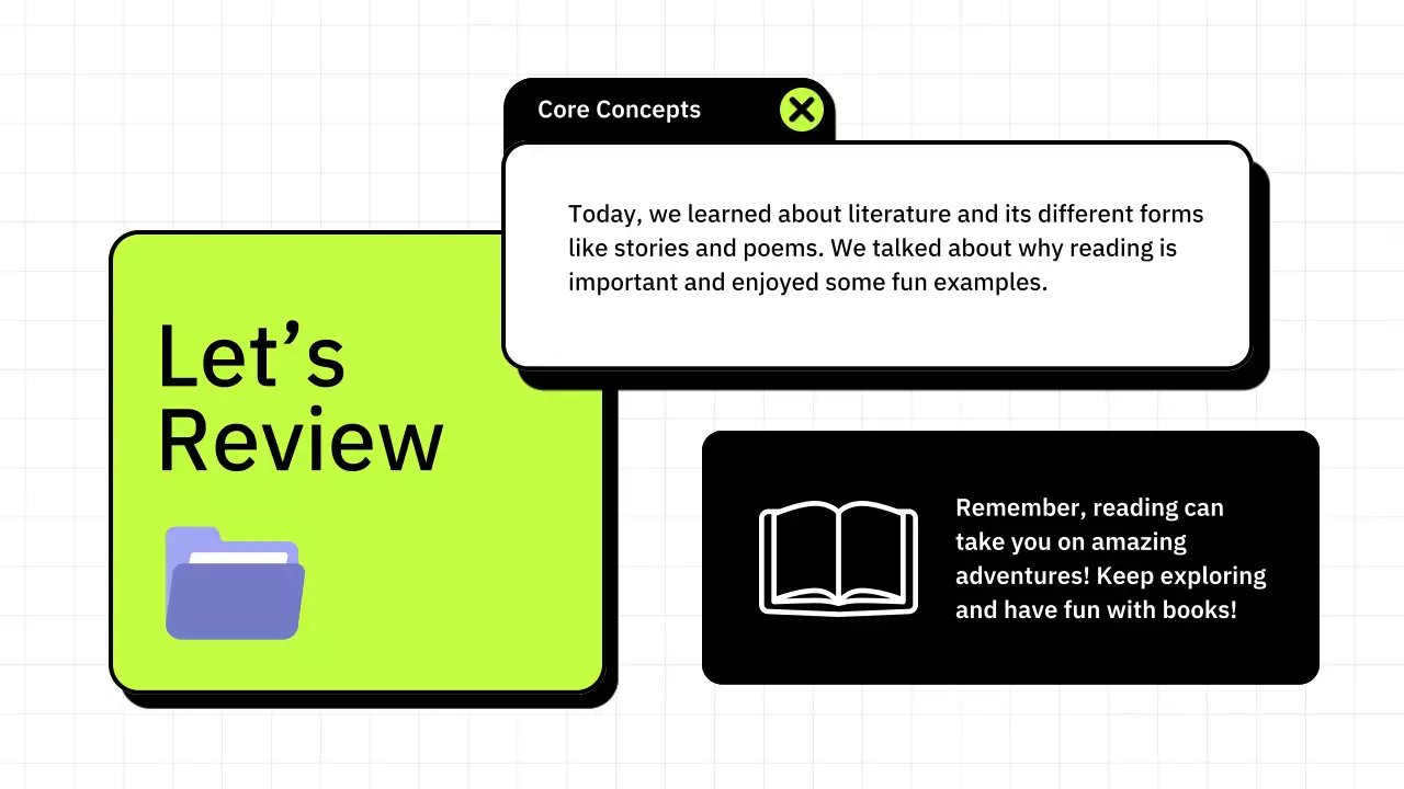 Green Minimal Literature Course Presentation