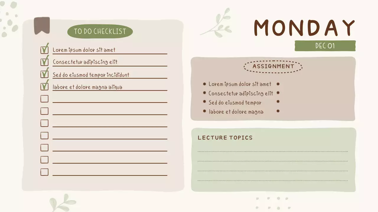 Beige Simple Class Agenda Presentation