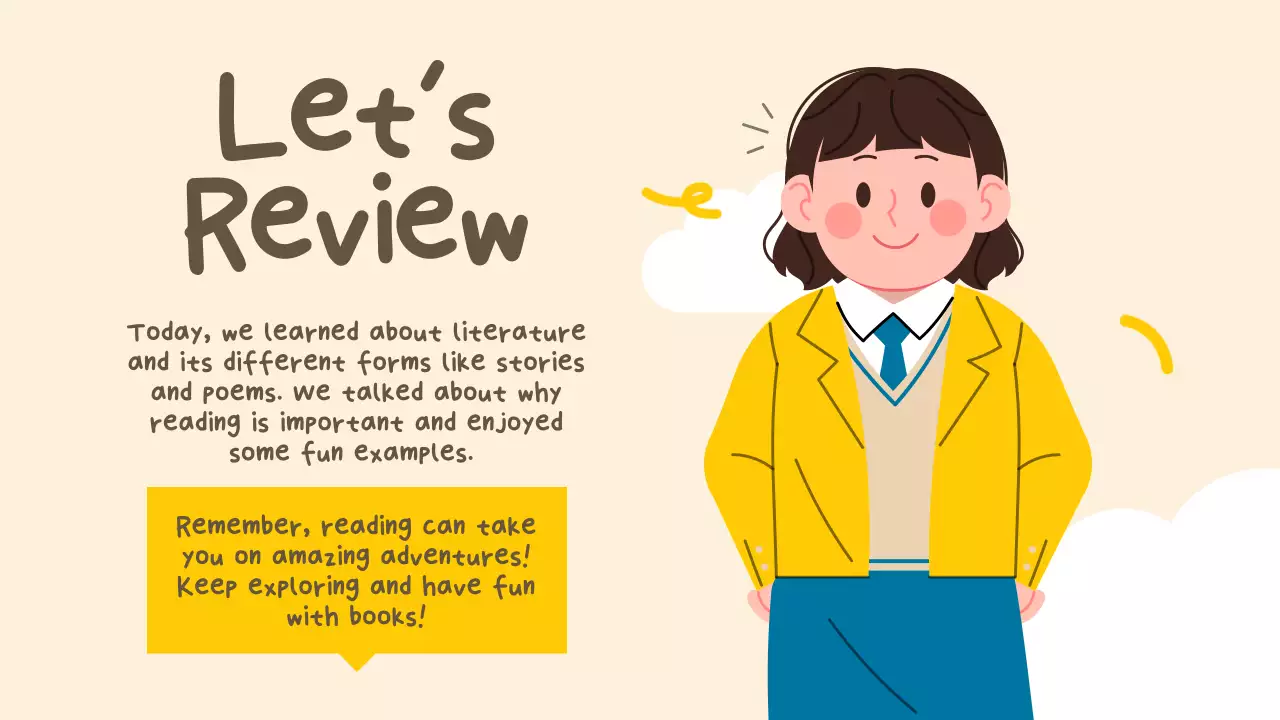 Beige Simple Literature Course Presentation