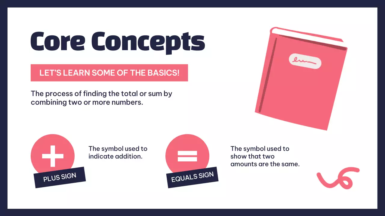 Pink Simple Math Course Presentation