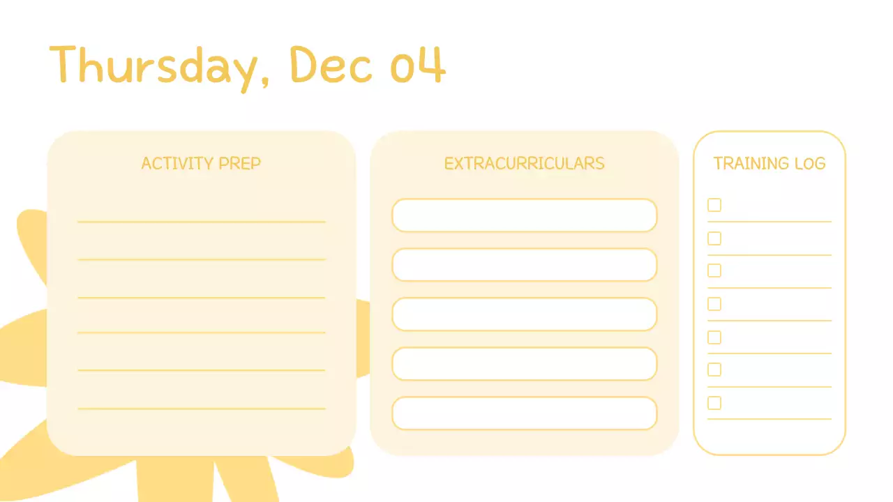 Trình bày chương trình nghị sự lớp học đơn giản Pastel