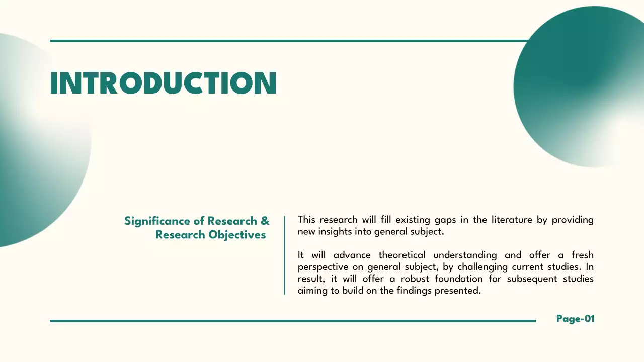 Green Minimal Thesis Presentation