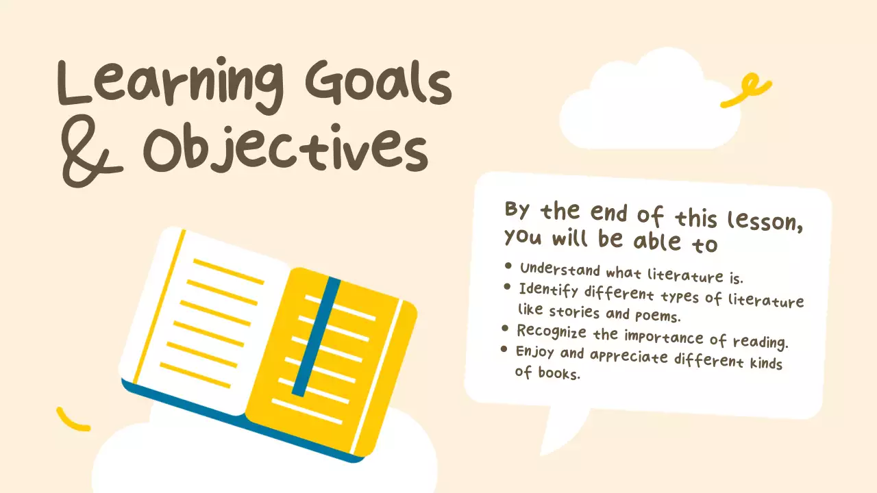 Beige Simple Literature Course Presentation