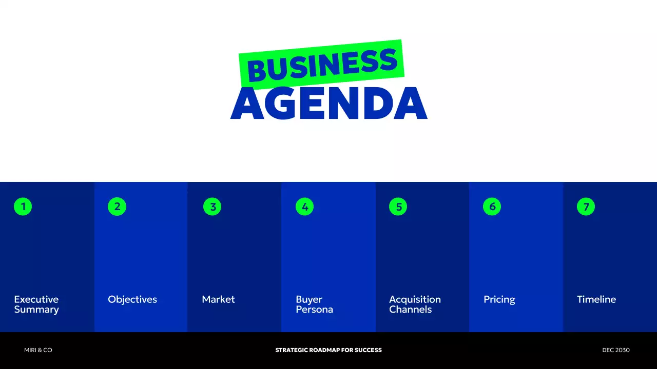 Blue Modern Business Plan Presentation