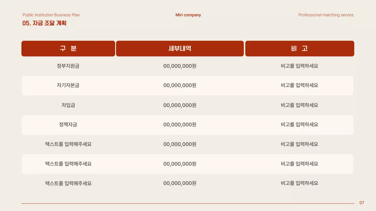 베이지 모던 지원사업 계획서