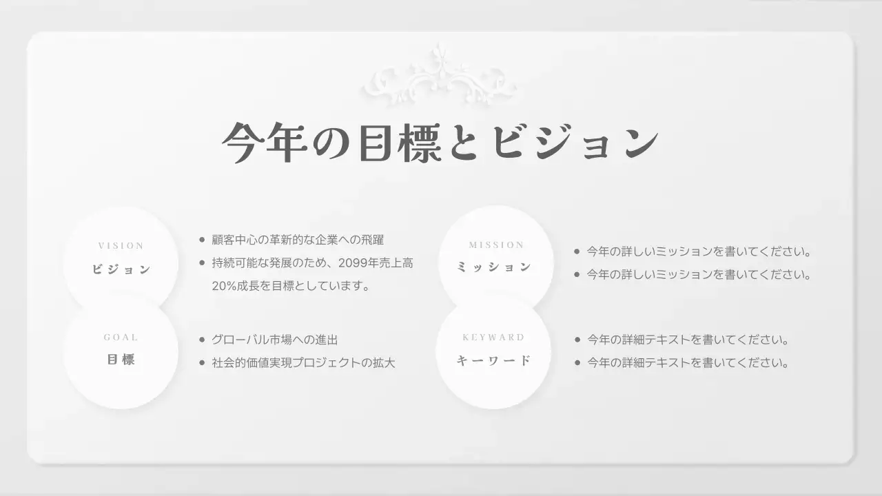 白 シンプル 会社案内 ドキュメント プレゼンテーション
