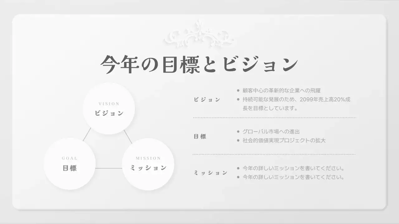 白 シンプル 会社案内 ドキュメント プレゼンテーション
