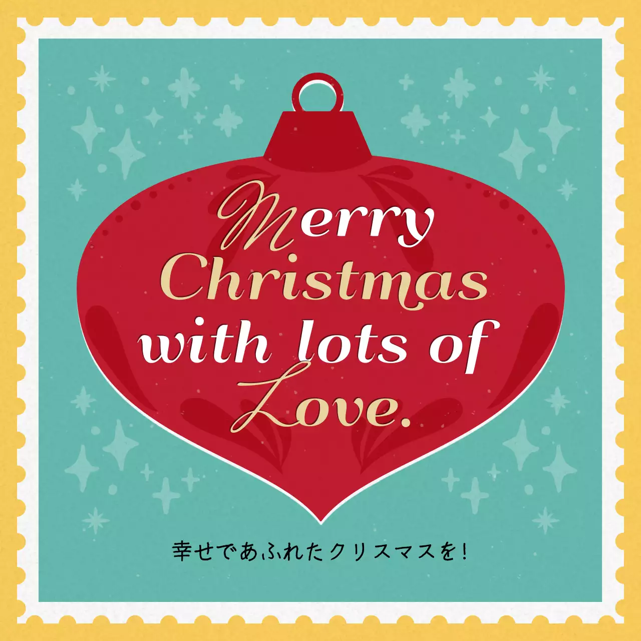 赤 オシャレ クリスマス カード Instagram カルーセル