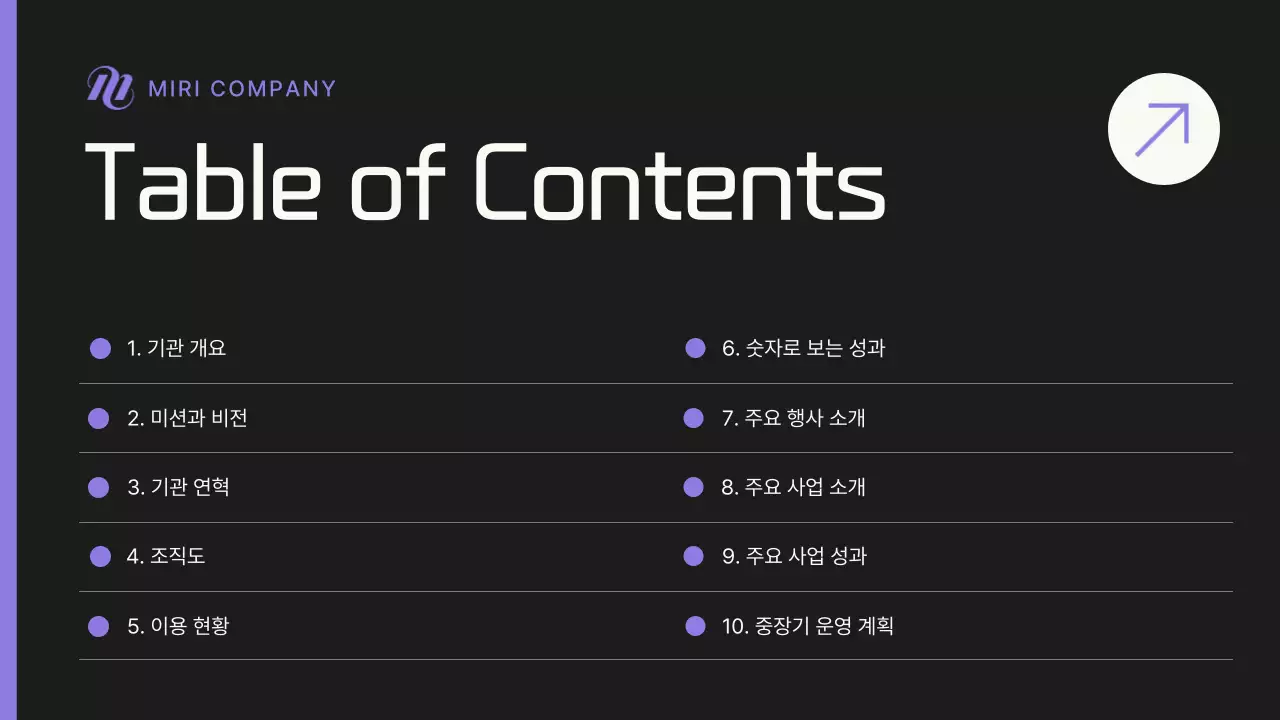 연보라 미니멀 보고서 정보 전달
