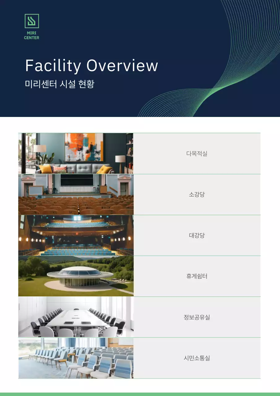 남색 모던 보고서 분석