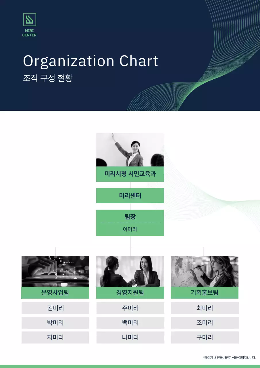 남색 모던 보고서 분석
