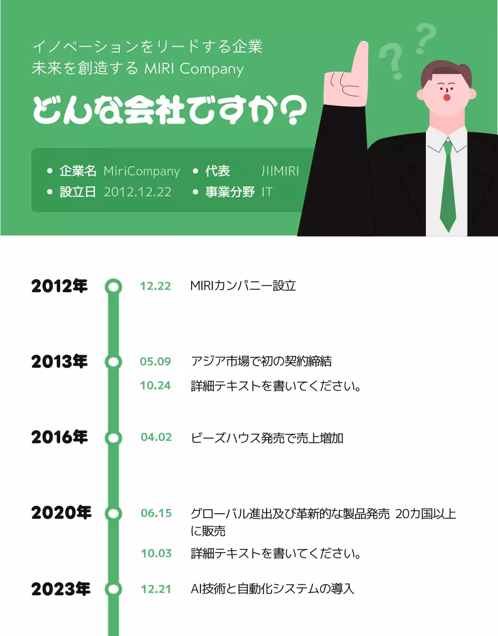 緑 かわいい 採用 ポスター 詳細ページ