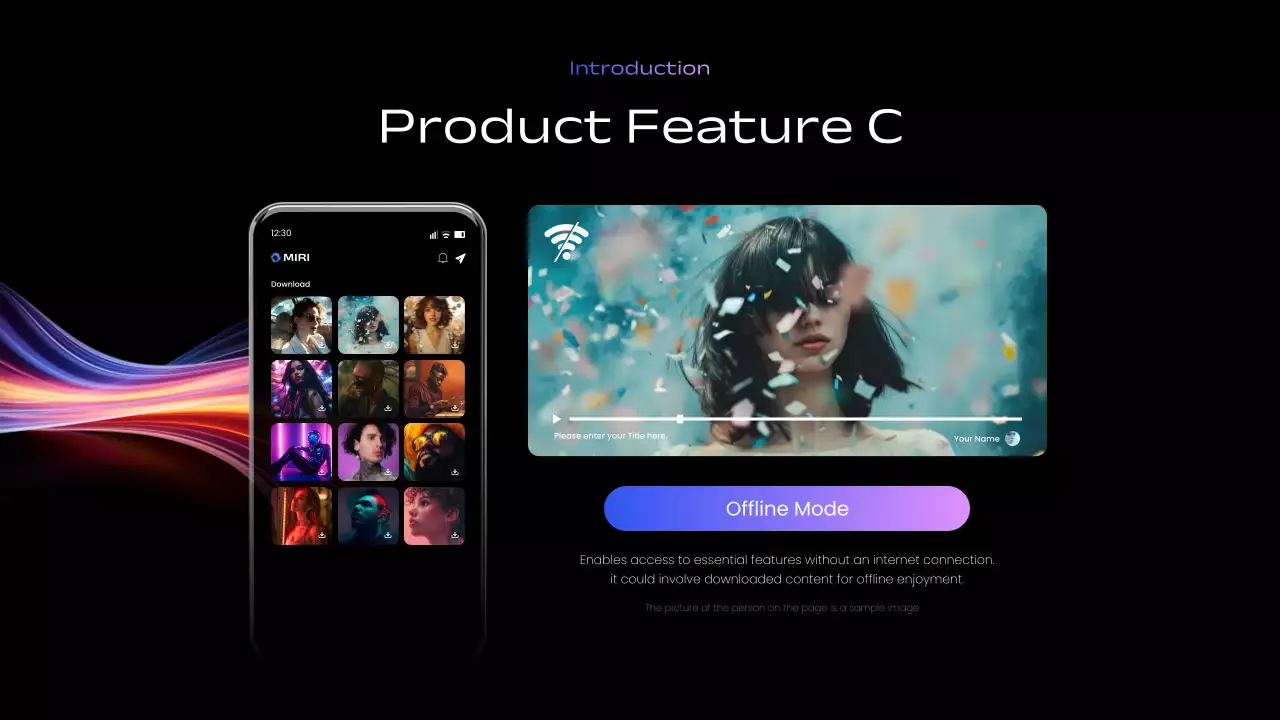 Black Modern Mobile App Guide Presentation