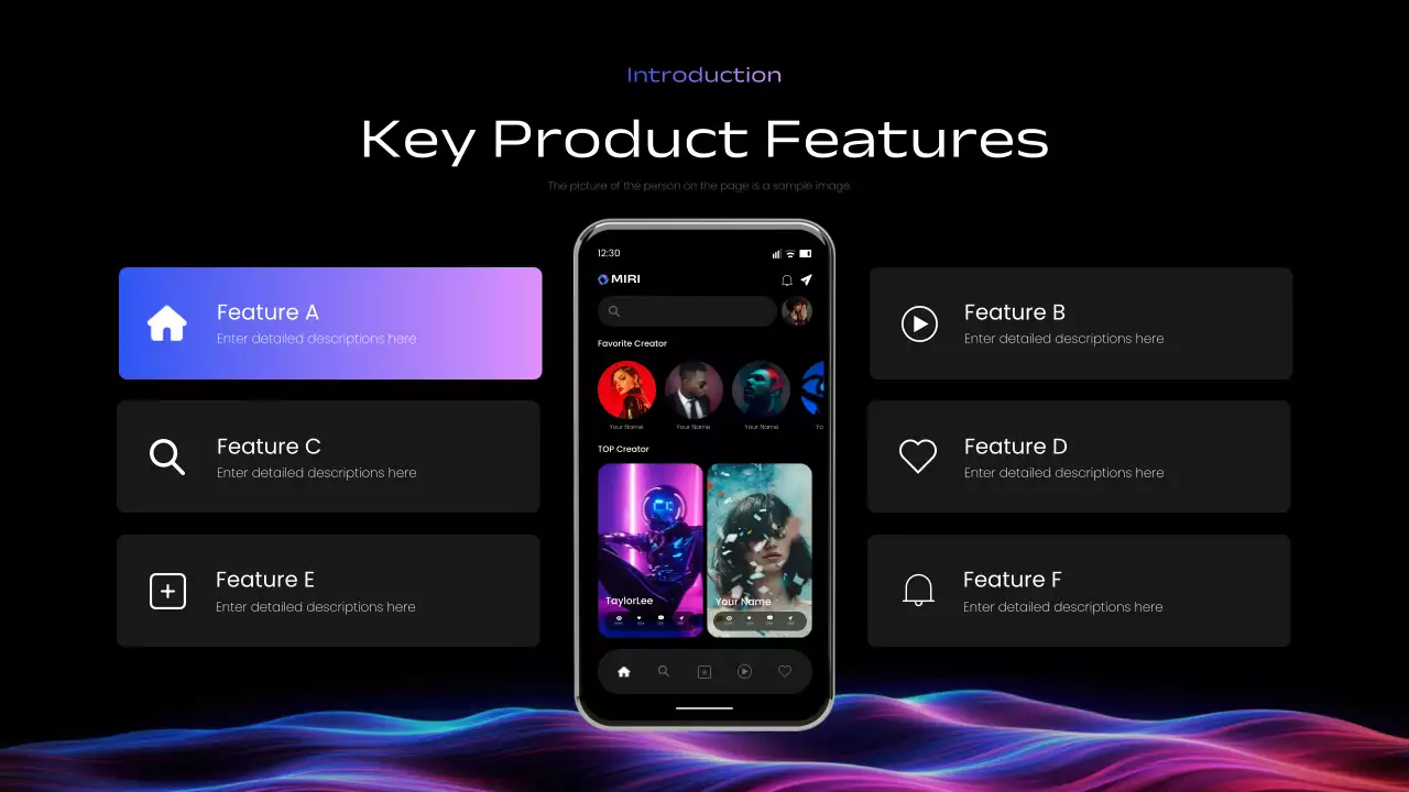 Black Modern Mobile App Guide Presentation