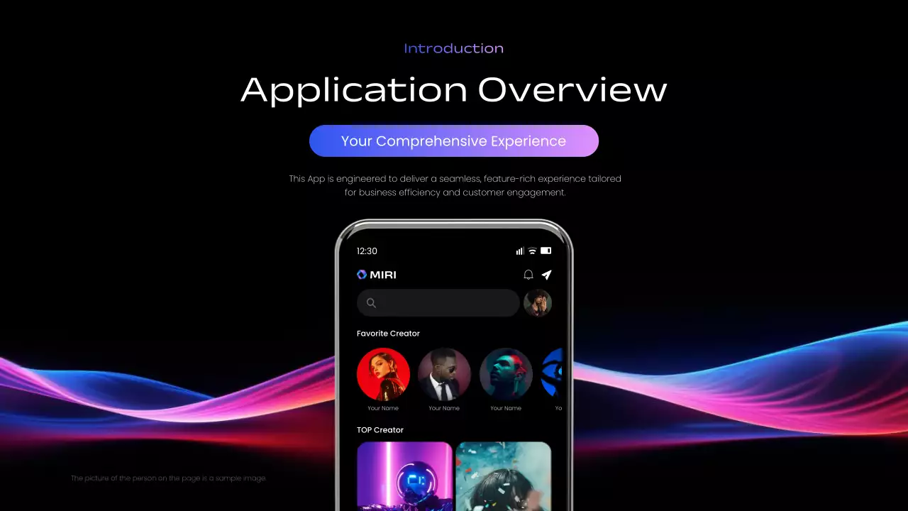 Black Modern Mobile App Guide Presentation