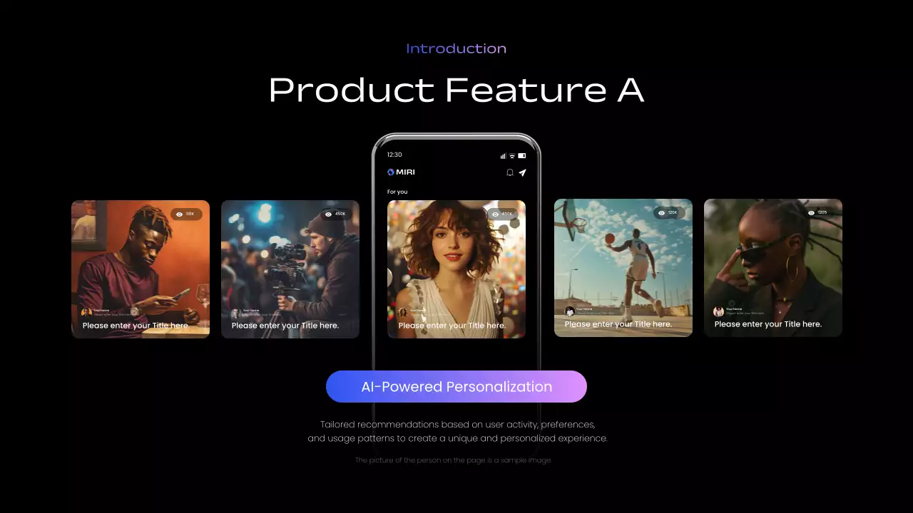 Black Modern Mobile App Guide Presentation