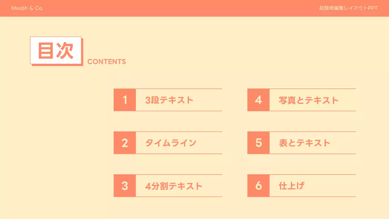 オレンジ シンプル プラン プレゼンテーション