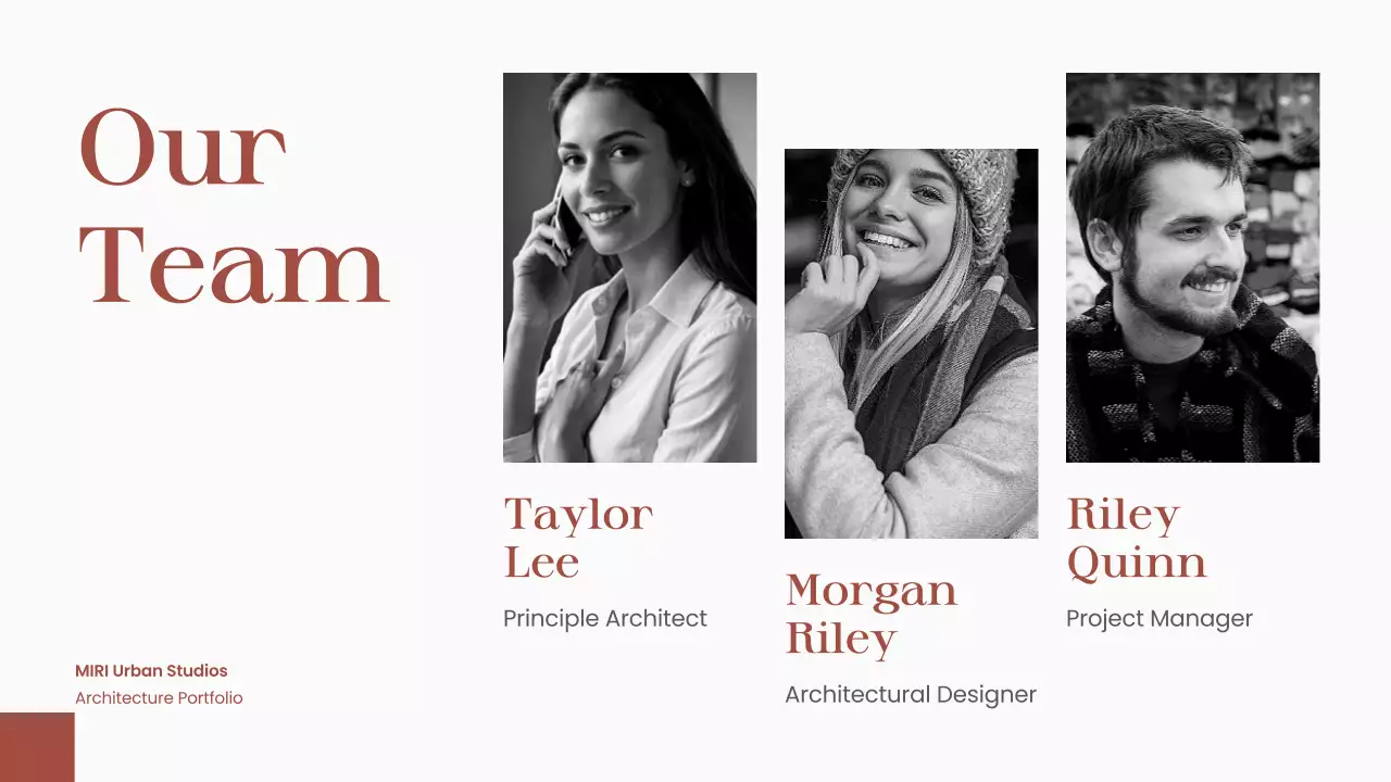 Brown Minimal Architecture Portfolio Presentation