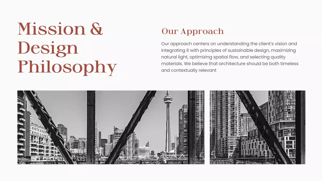 Brown Minimal Architecture Portfolio Presentation