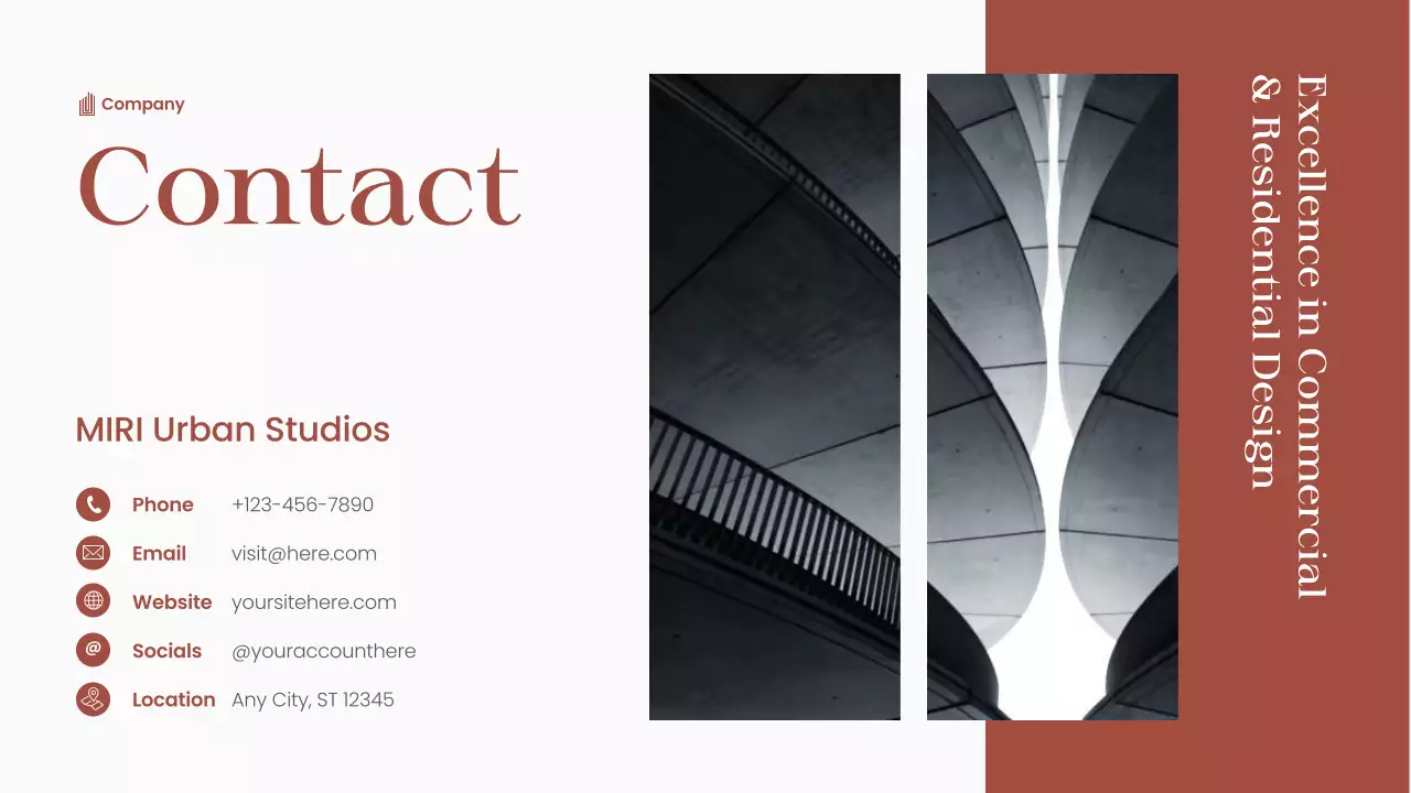 Brown Minimal Architecture Portfolio Presentation