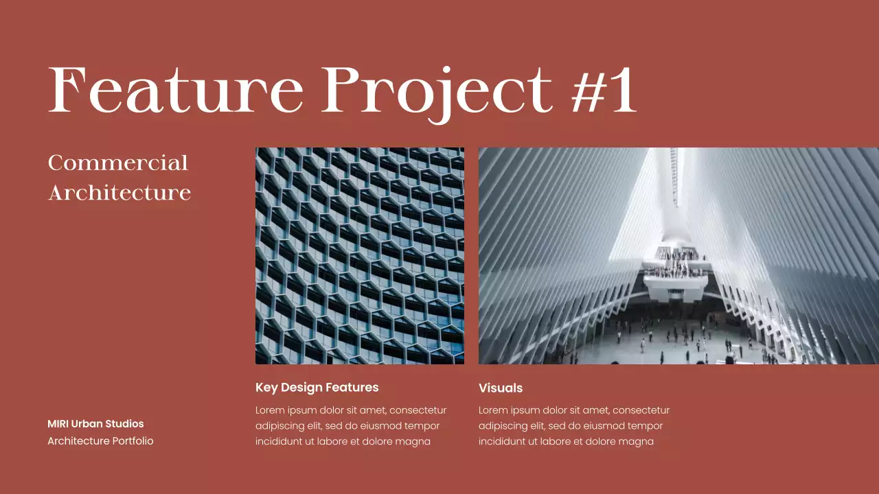 Brown Minimal Architecture Portfolio Presentation