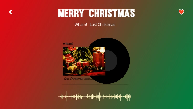 빨간색과 초록색 크리스마스 컨셉의 캐롤 모음집