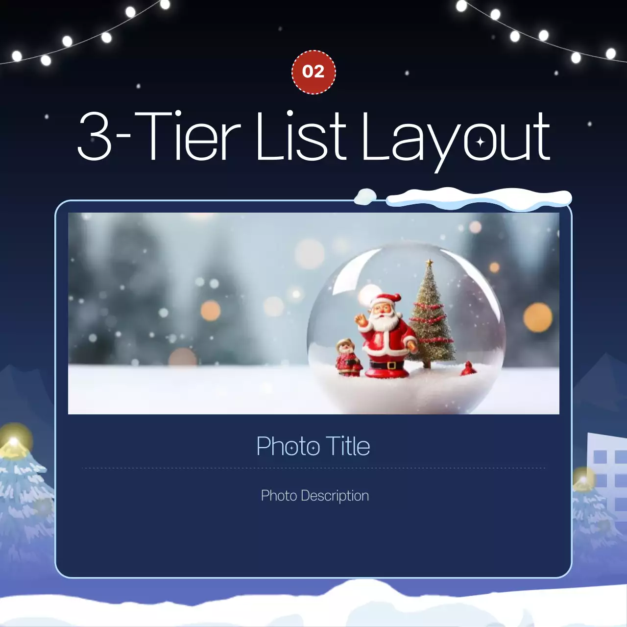 Buletin Musim Dingin Minimal Biru Instagram Carousel