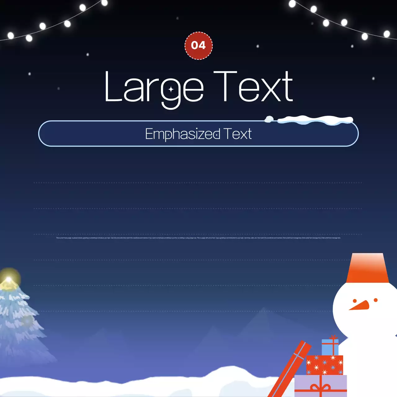 Buletin Musim Dingin Minimal Biru Instagram Carousel