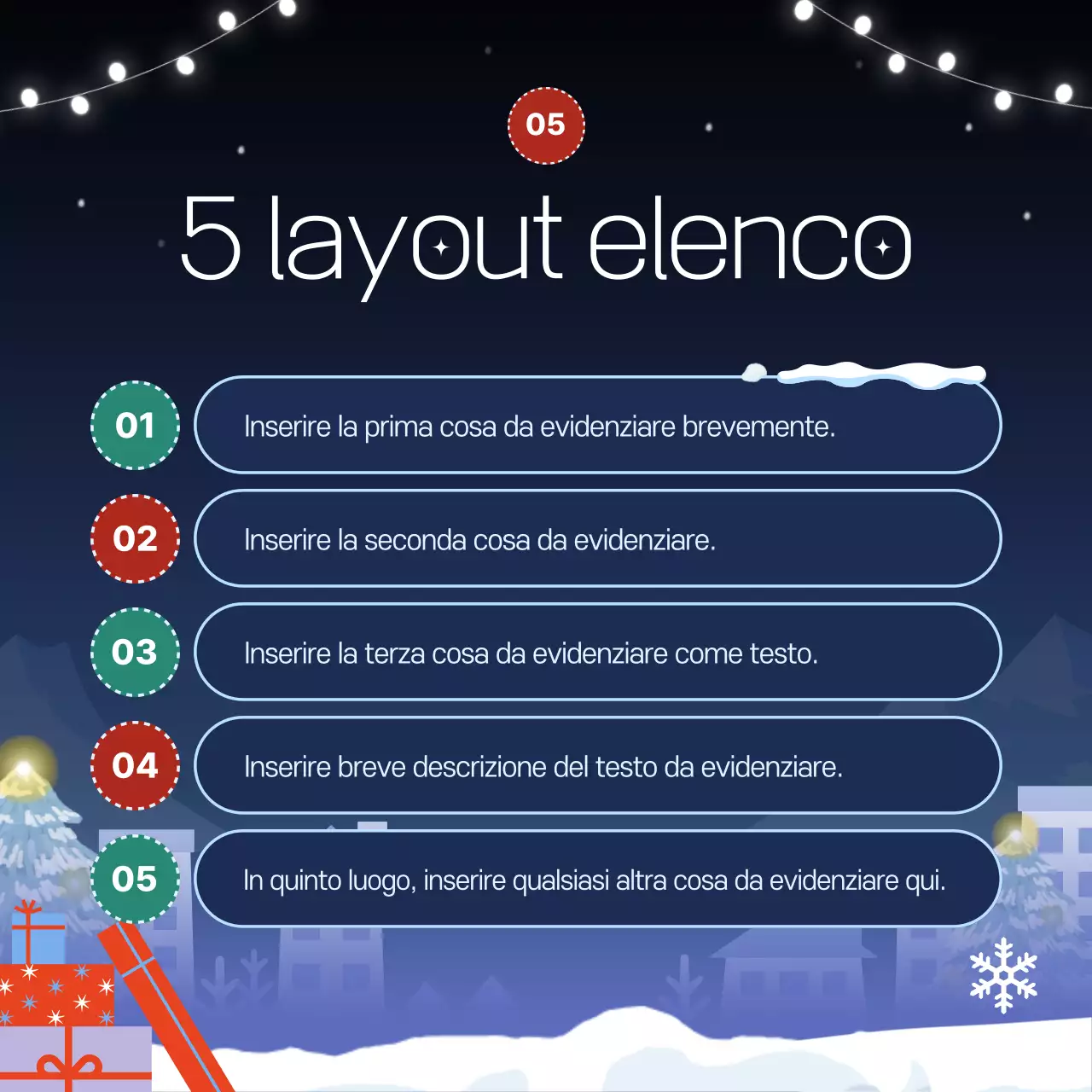 Promuovete i vostri eventi invernali in blu navy