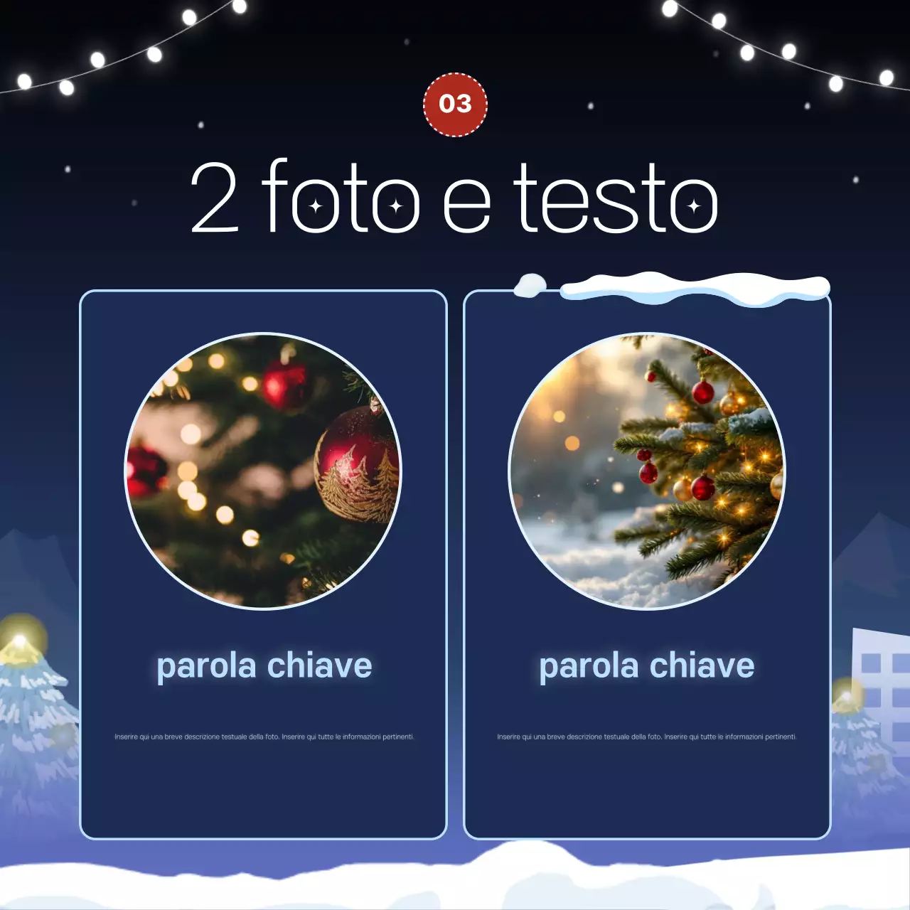 Promuovete i vostri eventi invernali in blu navy