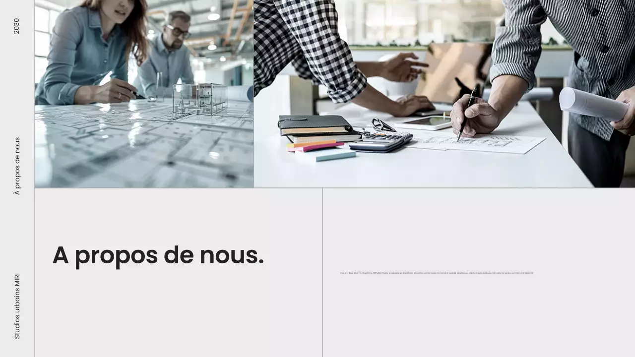 portefeuille d'architecture moderne grise