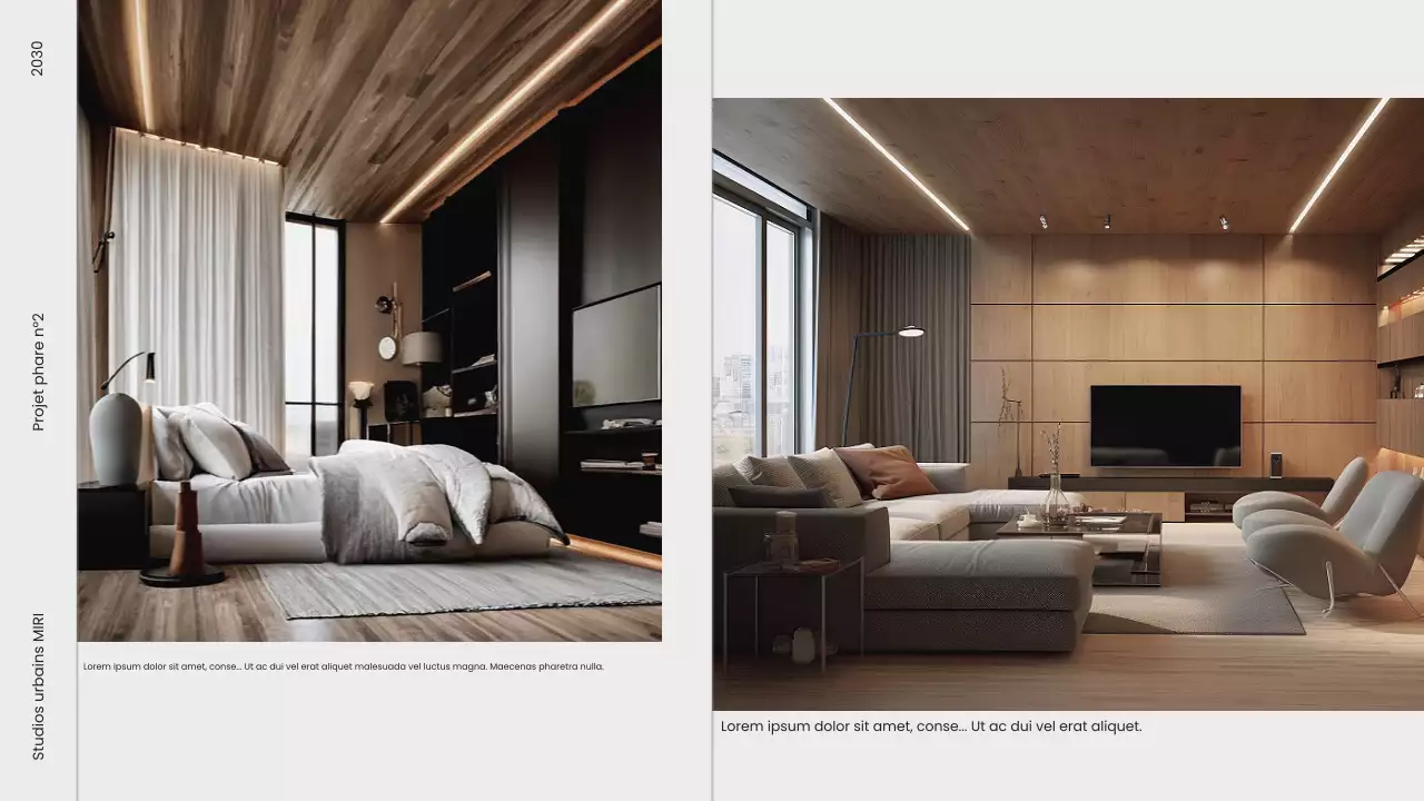 portefeuille d'architecture moderne grise